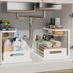 L-Shaped 2-Tier Pull-Out Under Sink Organizer